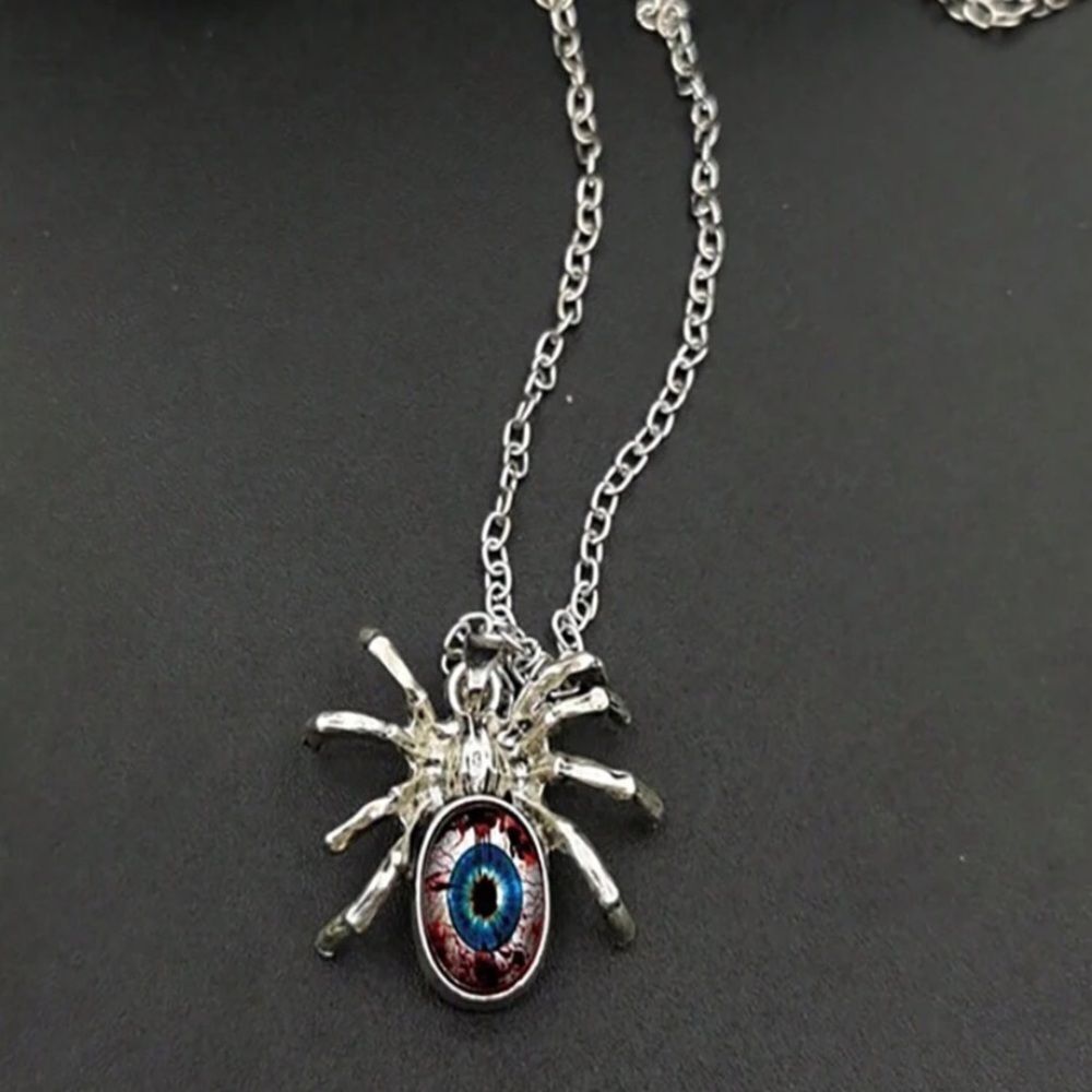 3for$20 1pc Fashionable Personality Spider Pendant Necklace